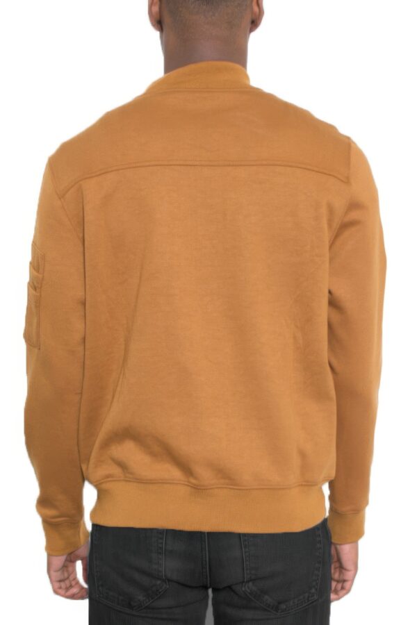 Men’s Cotton Zip-Up Jacket with Ribbed Trim