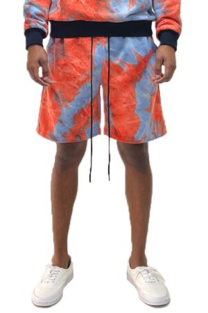 Men’s Tie-Dye Sweat Shorts – Drawstring Waist