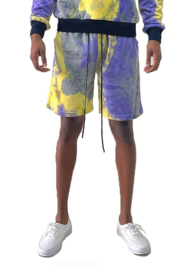 Men’s Tie-Dye Sweat Shorts – Drawstring Waist