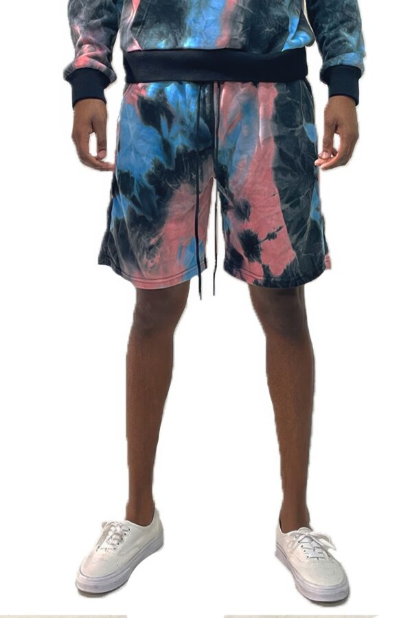 Men’s Tie-Dye Sweat Shorts – Drawstring Waist