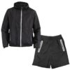 Lightweight Waterproof Hooded Jacket & Running Shorts Set