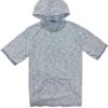 Men’s Short-Sleeve Pullover Hoodie – Patterned Cotton
