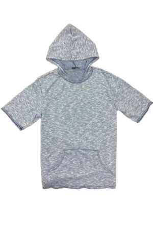 Men’s Short-Sleeve Pullover Hoodie – Patterned Cotton