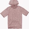 Men’s Short-Sleeve Pullover Hoodie – Patterned Cotton