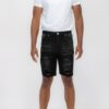 Slim Distressed Stretch Denim Shorts – Men’s