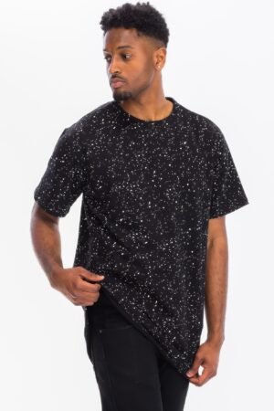 Men’s Scalloped Short-Sleeve T-Shirt – Dots Pattern