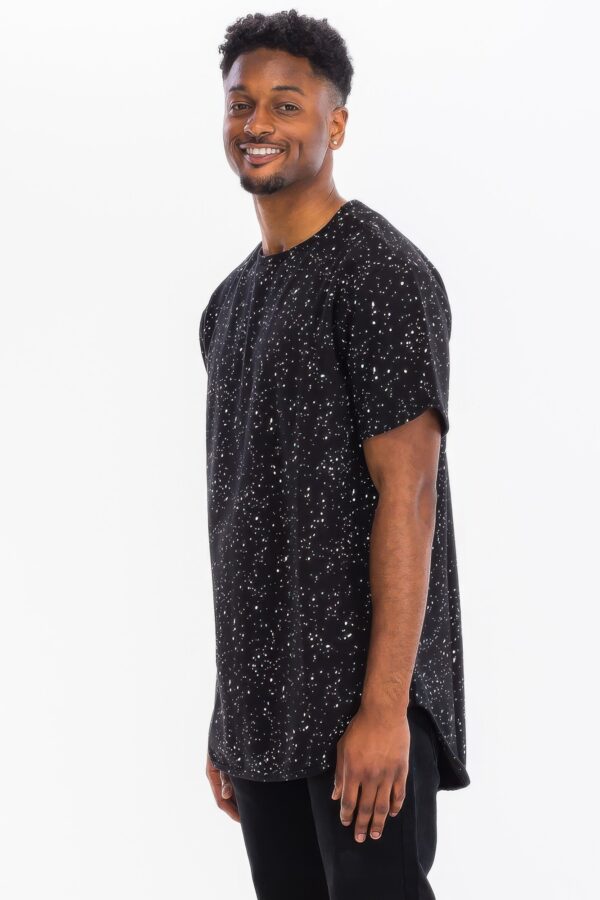 Men’s Scalloped Short-Sleeve T-Shirt – Dots Pattern
