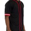 Men’s Taped Baseball Jersey – Button-Front Polyester