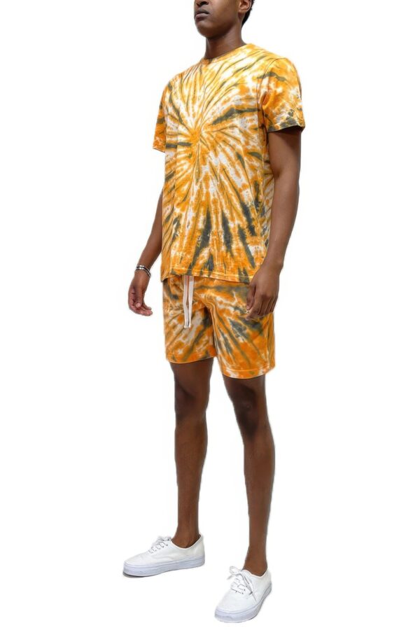 Men’s Tie Dye Shirt & Short Set – Vibrant Colors