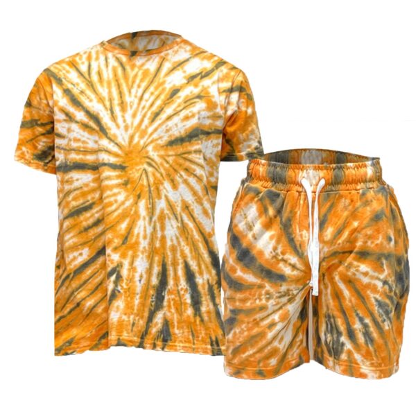 Men’s Tie Dye Shirt & Short Set – Vibrant Colors