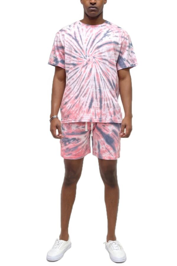 Men’s Tie Dye Shirt & Short Set – Vibrant Colors