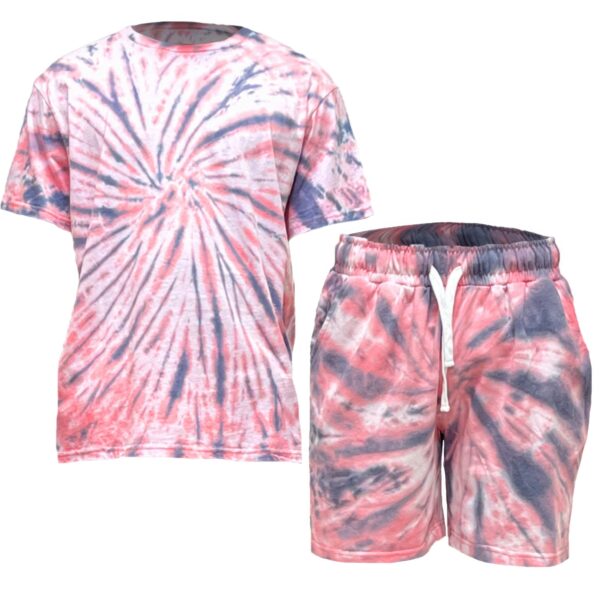 Men’s Tie Dye Shirt & Short Set – Vibrant Colors