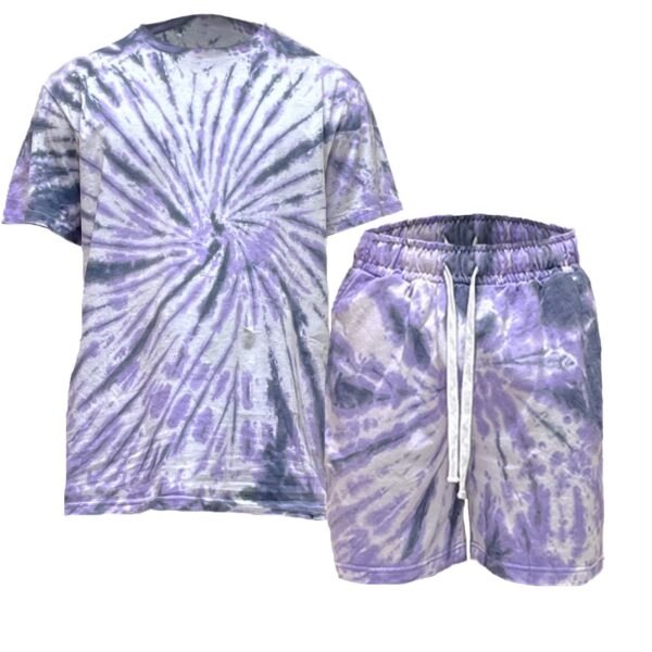Men’s Tie Dye Shirt & Short Set – Vibrant Colors
