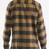 Checkered Flannel Shirt for Men – Chest Pockets & Curved Hem