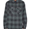 Checkered Flannel Shirt for Men – Chest Pockets & Curved Hem