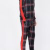Plaid Checkered Full-Zip Track Suit – Men’s