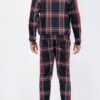 Plaid Checkered Full-Zip Track Suit – Men’s
