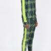 Plaid Checkered Full-Zip Track Suit – Men’s