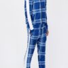 Plaid Checkered Full-Zip Track Suit – Men’s