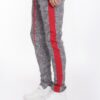 Elephant Print Track Pants with Ankle Zippers