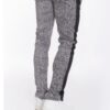 Elephant Print Track Pants with Ankle Zippers