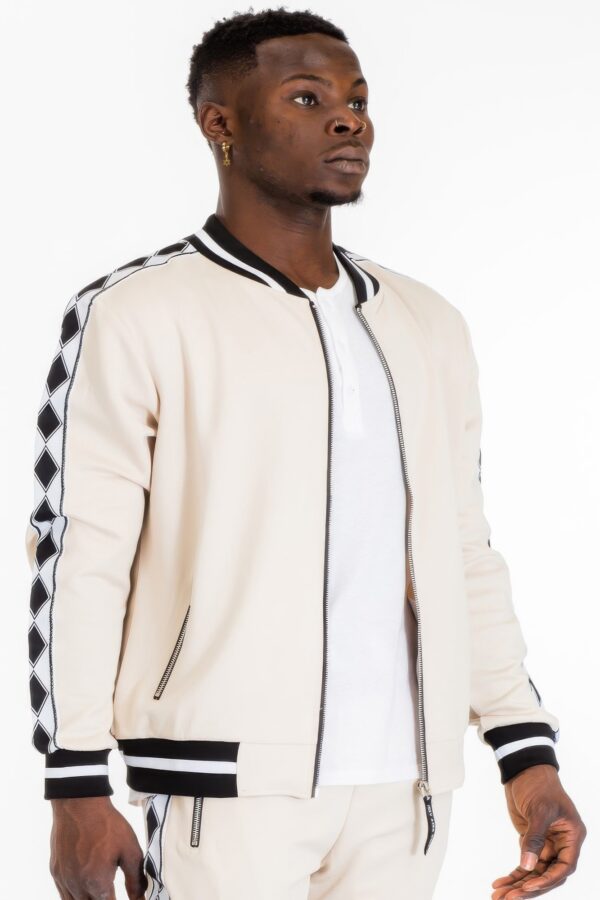 Diamond Tape Track Set – Ankle-Zip Joggers