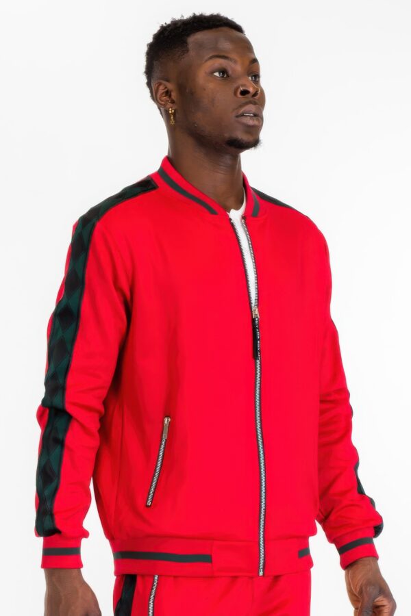 Diamond Tape Track Set – Ankle-Zip Joggers