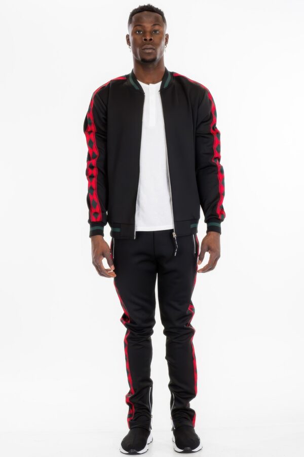 Diamond Tape Track Set – Ankle-Zip Joggers