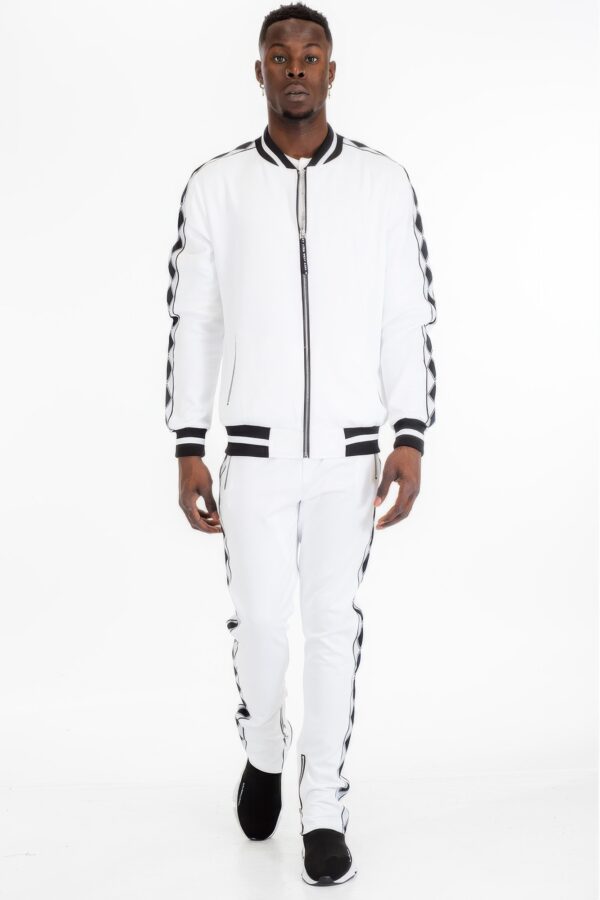Diamond Tape Track Set – Ankle-Zip Joggers