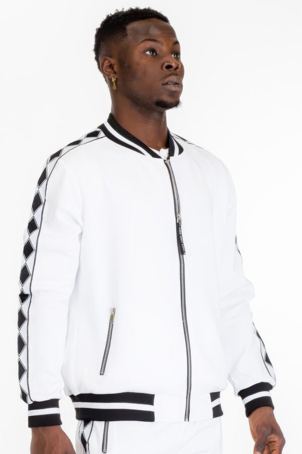Diamond Tape Track Set – Ankle-Zip Joggers