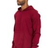 Drop Shoulder Hoodie – Heavyweight Pullover in Burgundy