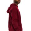 Drop Shoulder Hoodie – Heavyweight Pullover in Burgundy