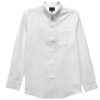 Men’s Solid Long-Sleeve Button-Down Shirt – Regular Fit