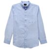 Men’s Solid Long-Sleeve Button-Down Shirt – Regular Fit
