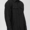 Men’s Solid Flannel Shirt – Dual Button Front