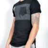 Men’s Short Sleeve T-Shirt – Faux Pocket & Hi-Low Hem
