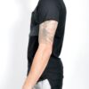 Men’s Short Sleeve T-Shirt – Faux Pocket & Hi-Low Hem