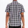 Men’s Checkered Button-Down Shirt with Chest Pockets