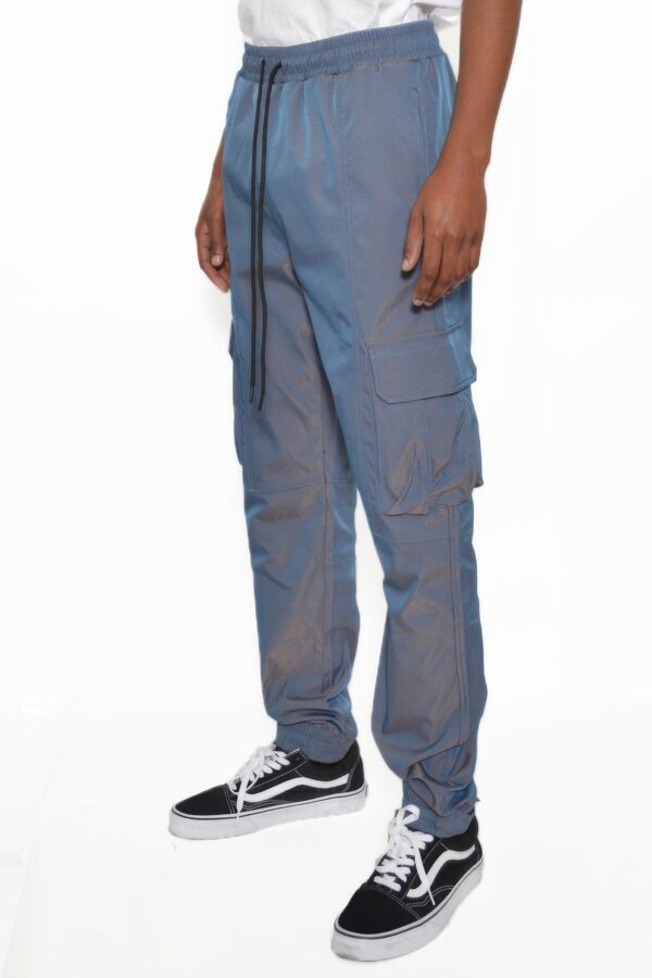 Men’s Peacock Iridescent Cargo Jogger Pants
