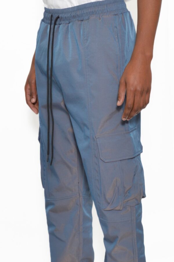 Men’s Peacock Iridescent Cargo Jogger Pants