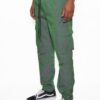 Men’s Peacock Iridescent Cargo Jogger Pants