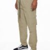 Men’s Peacock Iridescent Cargo Jogger Pants