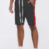 Men’s Single Stripe Slim-Fit Track Shorts – Athletic Design