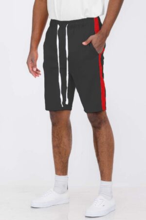 Men’s Single Stripe Slim-Fit Track Shorts – Athletic Design