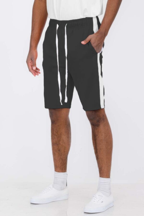 Men’s Single Stripe Slim-Fit Track Shorts – Athletic Design