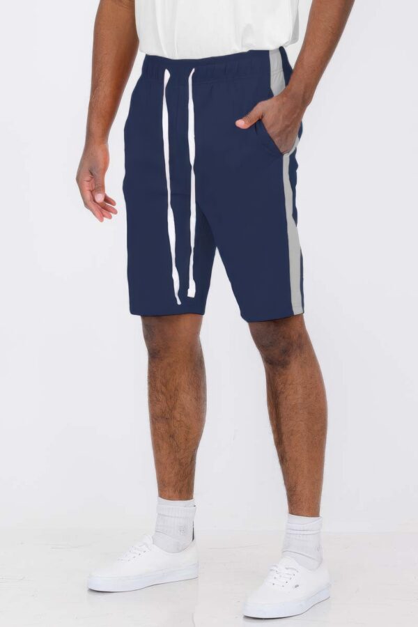 Men’s Single Stripe Slim-Fit Track Shorts – Athletic Design