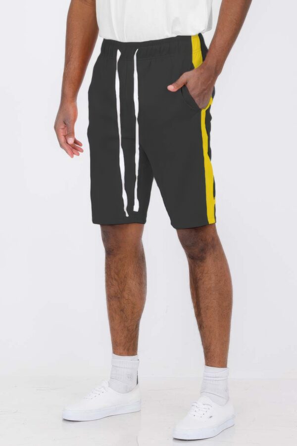 Men’s Single Stripe Slim-Fit Track Shorts – Athletic Design