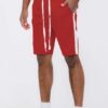 Men’s Single Stripe Slim-Fit Track Shorts – Athletic Design