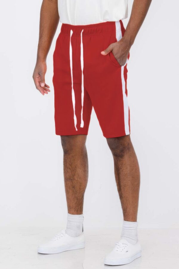 Men’s Single Stripe Slim-Fit Track Shorts – Athletic Design
