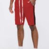 Men’s Single Stripe Slim-Fit Track Shorts – Athletic Design